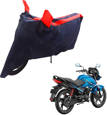 UrbanLifesylers Two Wheeler Cover for Hero(Glamour FI, Blue, Red)