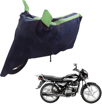 UrbanLifesylers Two Wheeler Cover for Hero(Splendor Plus, Blue, Green)