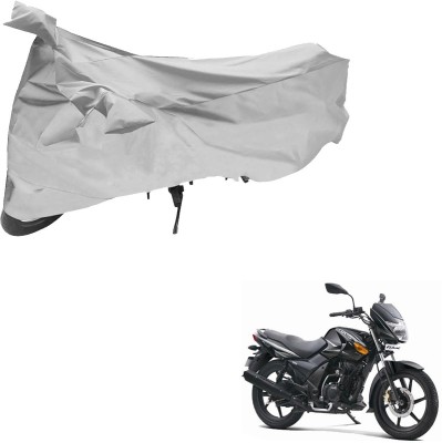 RONISH Two Wheeler Cover for TVS(Flame DS 125, Silver)