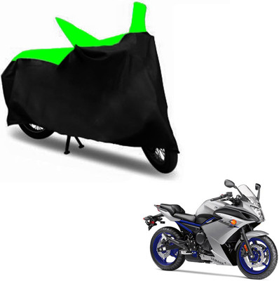 RONISH Two Wheeler Cover for Yamaha(RX 100, Black, Green)