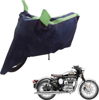 UrbanLifesylers Two Wheeler Cover for Royal Enfield(Classic Chrome, Blue, Green)