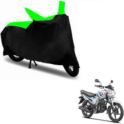 RONISH Two Wheeler Cover for Suzuki(Hayate, Black, Green)