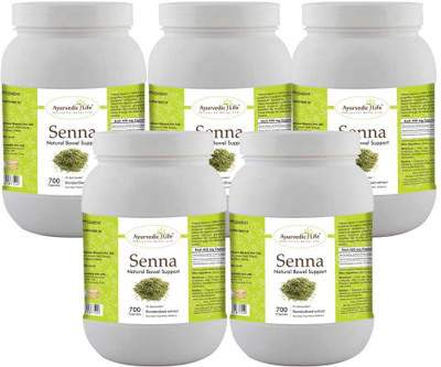 Ayurvedic Life Senna 700 Capsules Value Pack of 5(Pack of 5, 450)