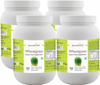 Ayurvedic Life Wheatgrass - 900 Tablets Value Pack of 4(Pack of 4)