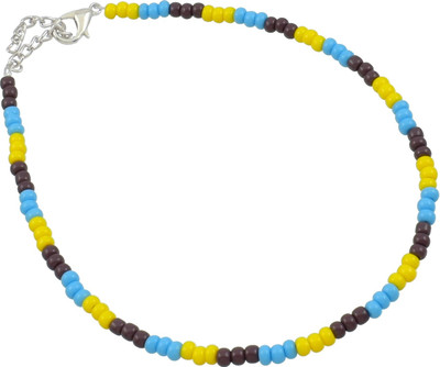 HIGH TRENDZ Traditional Czech Multicolor Seed Beads Anklet Alloy Anklet