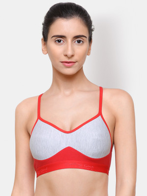 COLLEGE GIRL Women Sports Lightly Padded Bra(Red)