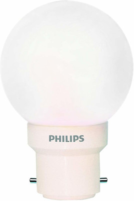 PHILIPS 0.5 W Basic Round B22 LED Bulb(White)
