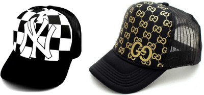 Alcove Printed Sports/Regular Cap Cap(Pack of 2)