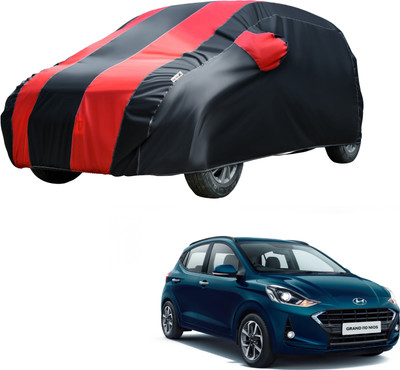 Fit Fly Car Cover For Hyundai Grand i10 (With Mirror Pockets)(Red, Black, For 2019 Models)