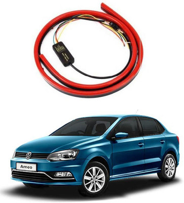 PRTEK Car Led Third Brake Light Lamp Strip 90cm Rear Windshield (2 Modes) 150 Car Fancy Lights(Red)
