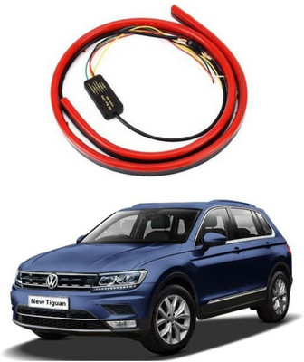 PRTEK Car Led Third Brake Light Lamp Strip 90cm Rear Windshield (2 Modes) 020 Car Fancy Lights(Red)