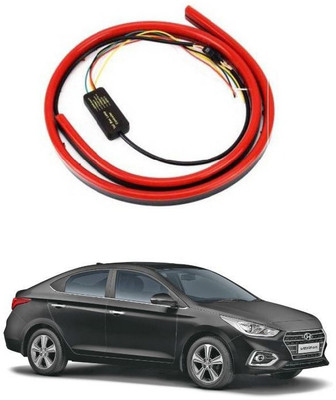 PRTEK Car Led Third Brake Light Lamp Strip 90cm Rear Windshield (2 Modes) 070 Car Fancy Lights(Red)