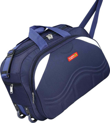 S.K.DAYNA Polyester Light Weight 40 L Travel Duffle Bag with Spacious Compartment Duffel With Wheels (Strolley)