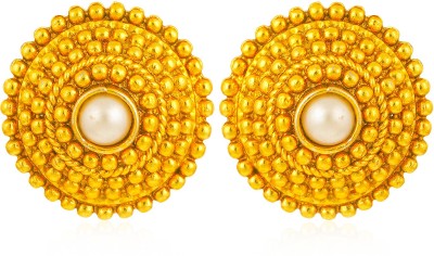 Sukkhi Astonish Gold Plated Pearl Stud for Women Pearl Alloy Stud Earring