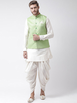 DEYANN Men Kurta Patiala Ethnic Jacket Set