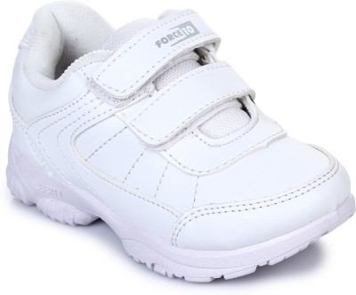 Force 10 By Liberty Girls Velcro Running Shoes(White)