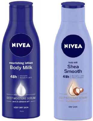 NIVEA Body Milk + Shea Butter ) Deep Moisture Serum(150 ml)