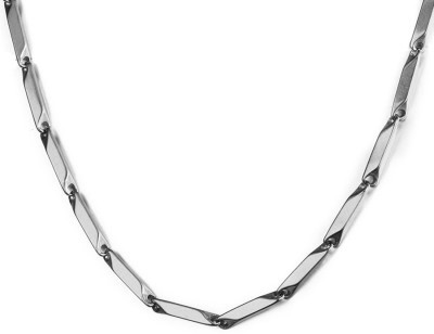 Morbih Silver Chain For Mens Silver Plated Stainless Steel Chain