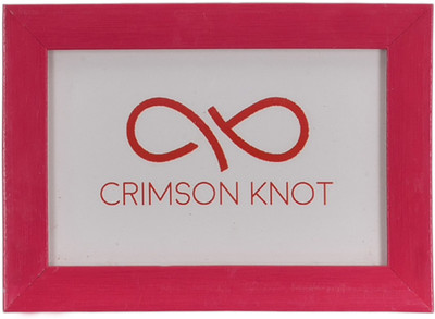 Crimson Knot Wood Table Photo Frame(Pink, 1 Photo(s), 4 x 6 in)