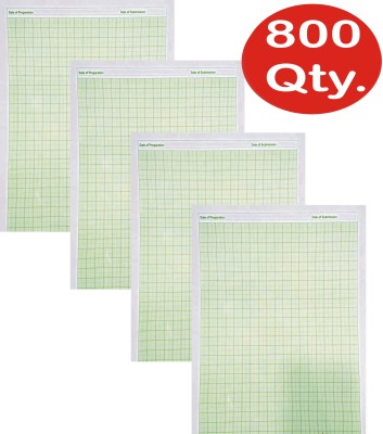 NOZOMI paper Ruled A4 70 gsm Graph Paper(Set of 800, White Color)