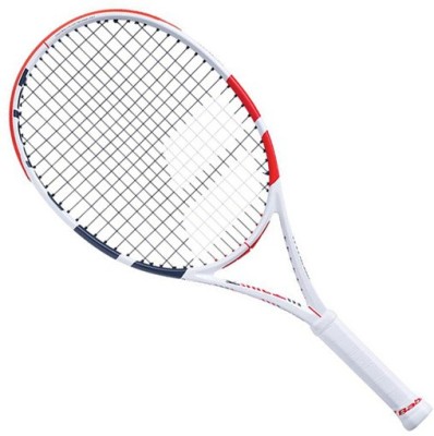 BABOLAT PURE STRIKE JUNIOR 25 White, Red, Black Unstrung Tennis Racquet(Pack of: 1, 400 g)