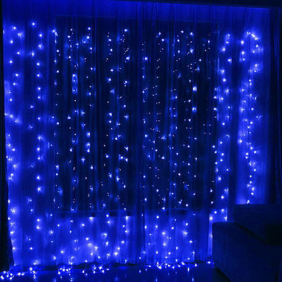 MIRADH 240 LEDs 3 m Blue Flickering, Steady String Rice Lights(Pack of 1)