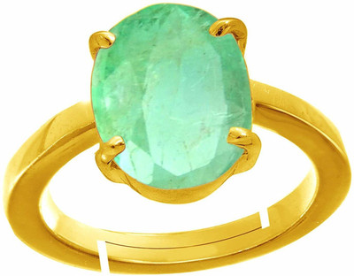 GALAXY ASTRO Metal Emerald Gold Plated Ring