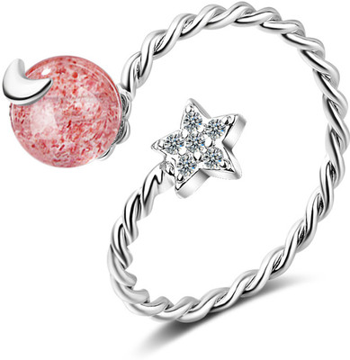 Sukkhi Alloy Cubic Zirconia Rhodium Plated Ring