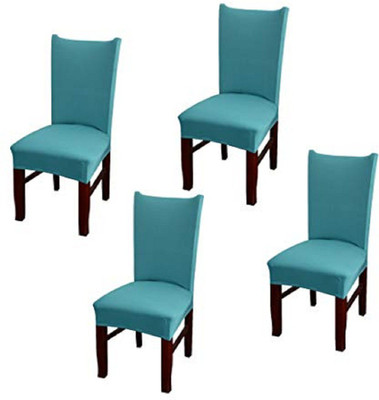 HOUSE OF QUIRK Polyester Polka 1 Seater Chair Cover(Green Pack of 4)