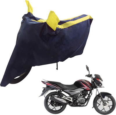 UrbanLifesylers Two Wheeler Cover for Bajaj(Discover 100 DTS-i, Blue, Yellow)