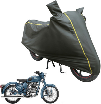 Fit Fly Waterproof Two Wheeler Cover for Royal Enfield(Classic 500, Green)