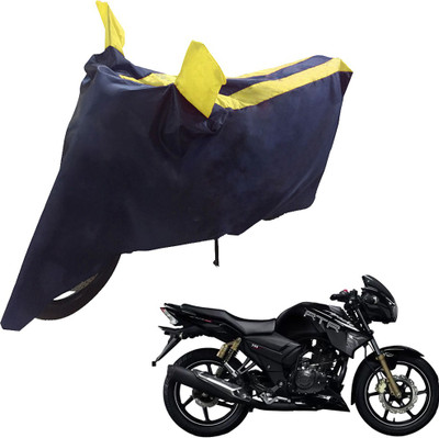 UrbanLifesylers Two Wheeler Cover for TVS(Apache RTR 180, Blue, Yellow)