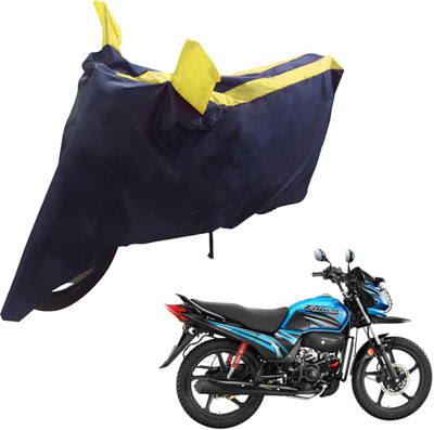 UrbanLifesylers Two Wheeler Cover for Hero(Passion Pro TR, Blue, Yellow)