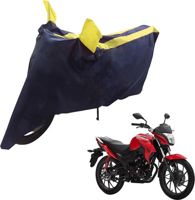 UrbanLifesylers Two Wheeler Cover for Honda(CB Twister, Blue, Yellow)