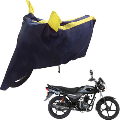 UrbanLifesylers Two Wheeler Cover for Bajaj(Platina 100 DTS-i, Blue, Yellow)