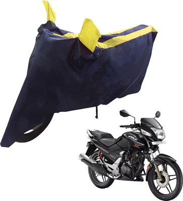 UrbanLifesylers Two Wheeler Cover for Hero(CBZ Extreme, Blue, Yellow)