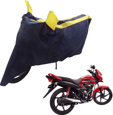UrbanLifesylers Two Wheeler Cover for Honda(Dream Yuga, Blue, Yellow)