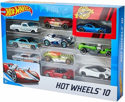 Hot Wheels 10 cars Gift Pack  (Multicolor, Pack of: 10)