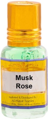 Al-Hayat Musk Rose - Concentrated Perfume - 12 ml - Floral Attar(Musk)