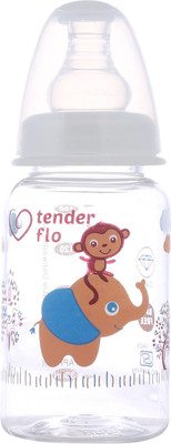 Tender flo Ultra Clear with Glow in Dark Cap 150 ml Feeding Bottle - 150 ml(White)
