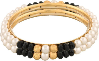 Loven Alloy Gold-plated Bangle(Pack of 2)