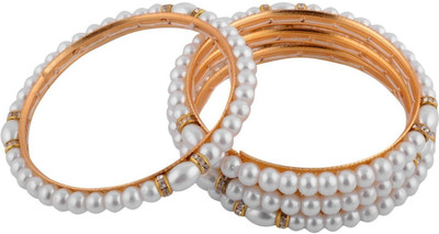 Loven Alloy Gold-plated Bangle(Pack of 4)