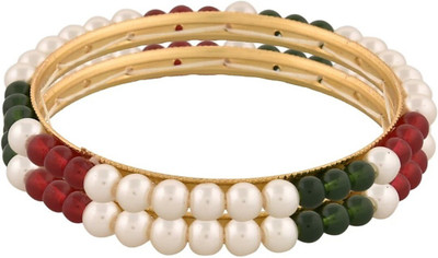 Loven Alloy Gold-plated Bangle(Pack of 2)