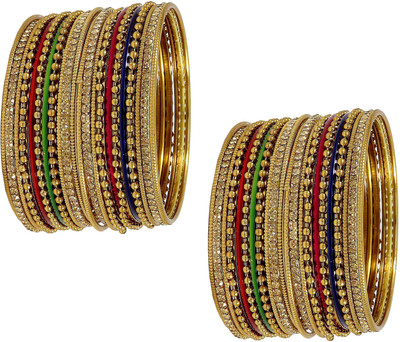 NMII Metal Zircon Bangle Set(Pack of 40)