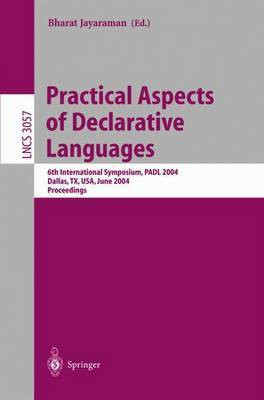 Practical Aspects of Declarative Languages(English, Electronic book text, Jayaraman Bharat)