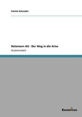 Holzmann AG - Der Weg in die Krise(German, Paperback, Schneider Patrick)