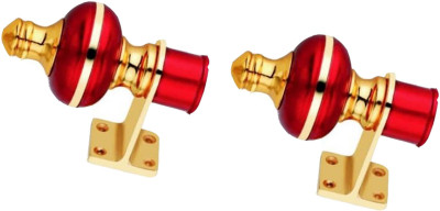 GROWNIX Red Rod Rail Bracket Metal(Pack of 2)
