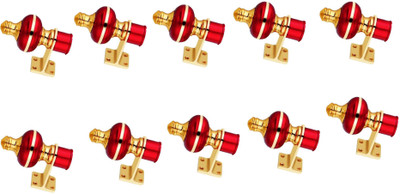 GROWNIX Red Rod Rail Bracket Metal(Pack of 10)