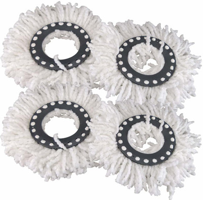 JMT Microfiber Mop Set Of 4 Refill(White)