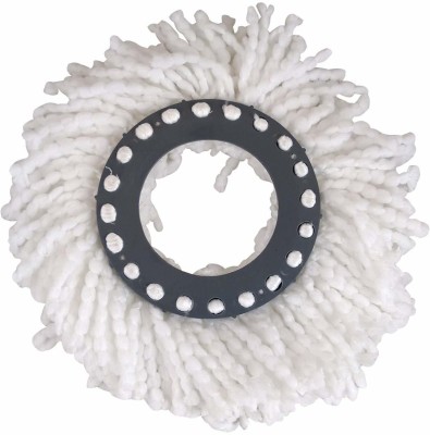SAKEXA Pack of 1 Floor Cleaning Spin Mop Microfiber Refill 012 Refill(White)